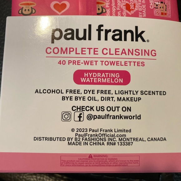 Paul Frank Complete Cleansing Towelettes - Picture 3 of 3